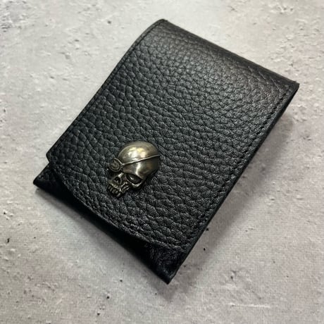 Leather Mobile Ashtray /  ModernPirtaes Skull Face Spots Design