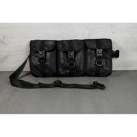 Genuine Leather Tactical Bandolier Pouch / Triple Design