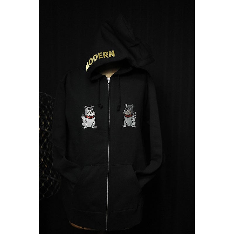 完全受注生産 12.4oz Heavyweight Zip Hoodie / Bulldog