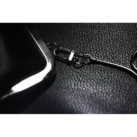 Leather 24cm Rounded Corner Clasp Pouch / Modern Pirates Skull Design