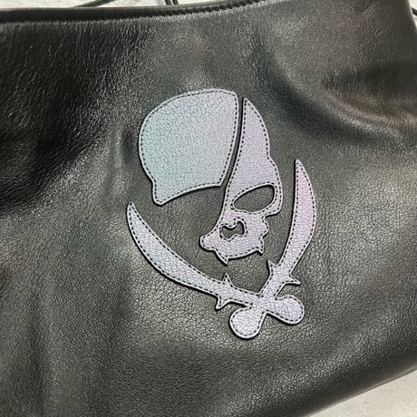 Leather Sacoche / Modern Pirates Skull Design
