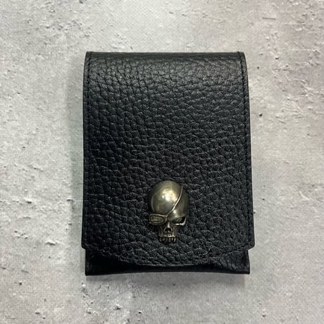 Leather Mobile Ashtray /  ModernPirtaes Skull Face Spots Design