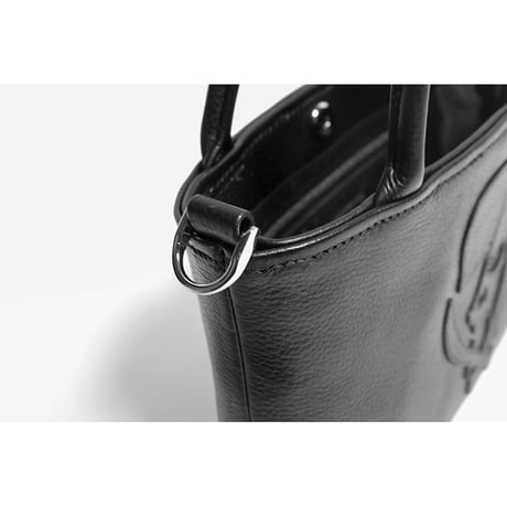 Leather Mini Tote Bag 001 / ModernPirtaes Skull Design