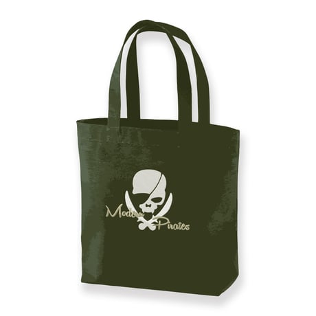 Heavy Canvas Tote Bag (Medium)  /  ModernPirates Skull Design 001 (刺繍)