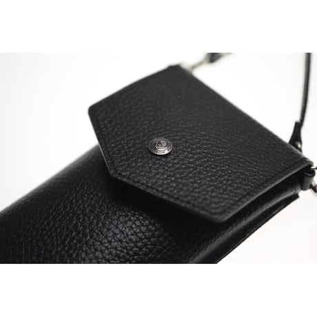Lid Replacement Leather Smart Phone Sholder Pouch / ModernPirates Metal Fittings Design