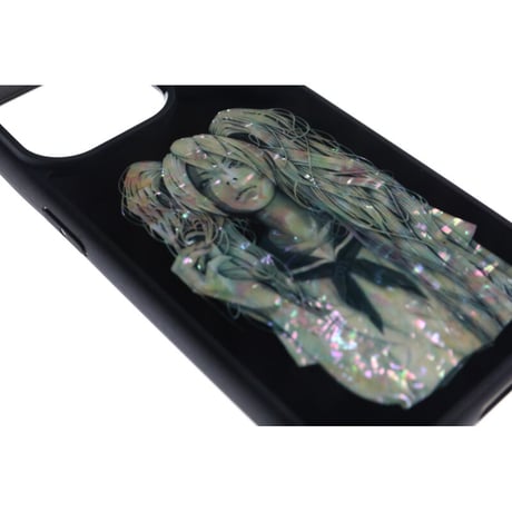 MagSafe仕様【 HISASHI×MP Shellwork Smartphone Case / SIN ZMB Monochrome Design ( Black ) 】