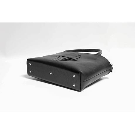 Leather Mini Tote Bag 001 / ModernPirtaes Skull Design