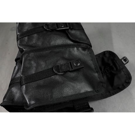 Genuine Leather Tactical Bandolier Pouch / Fours Design