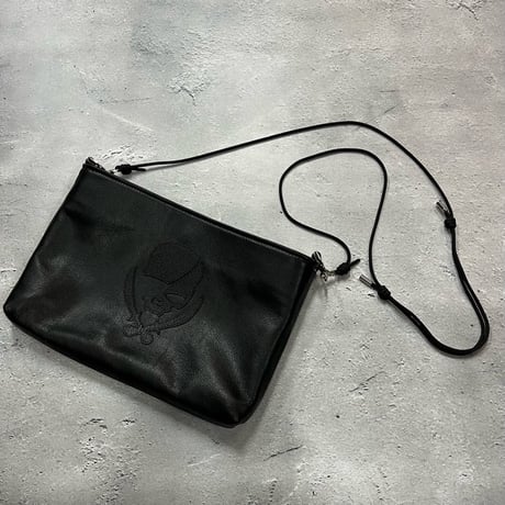 Leather Sacoche / Modern Pirates Skull Design