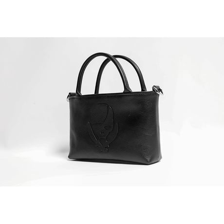 Leather Mini Tote Bag 001 / ModernPirtaes Skull Design