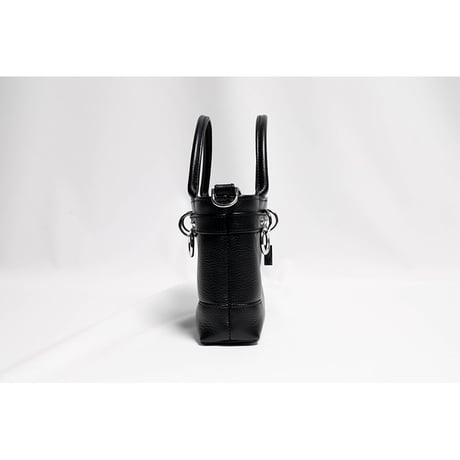 Leather Mini Tote Bag 001 / Padlock & Ring Design