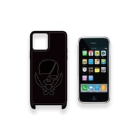 Leather Work Shoulder Hook iPhone Case / Sew on ModernPirtaes Skull Design ( 88 Colors )