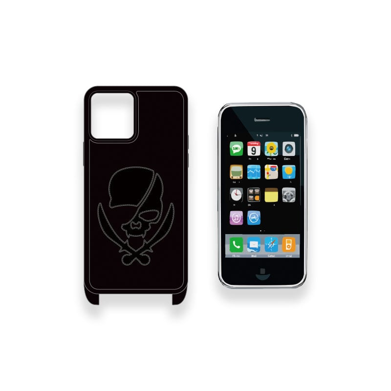 L*a様 ブラック ストライプデザイン iPhoneケース L*a様 ブラック ストライプデザイン iPhoneケース