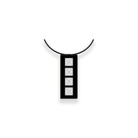 Leather Nano Wallet ( Necklace Type ) /  Piramid Spots Design