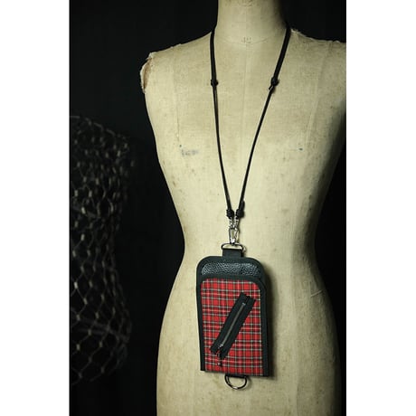 Multi Smartphone Pocket Pouch / Tartan Check Design