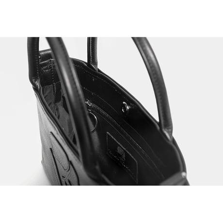 Leather Mini Tote Bag 001 / ModernPirtaes Skull Design