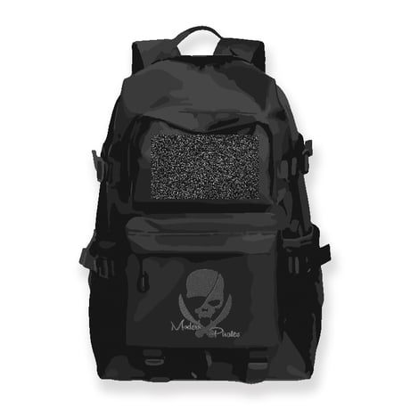 Velcro Specification Backpacks / Modern Pirates Skull Design 001 (刺繍)