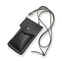 Lid Replacement Leather Smart Phone Sholder Pouch / ModernPirates Metal Fittings Design