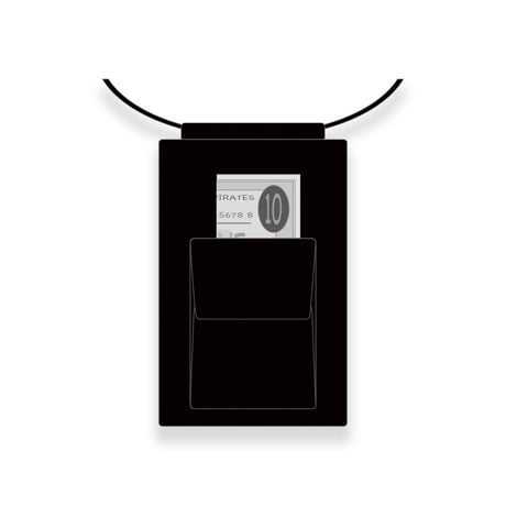 Hanging Smartphone Wallet / Modern Pirtaes Standard Design