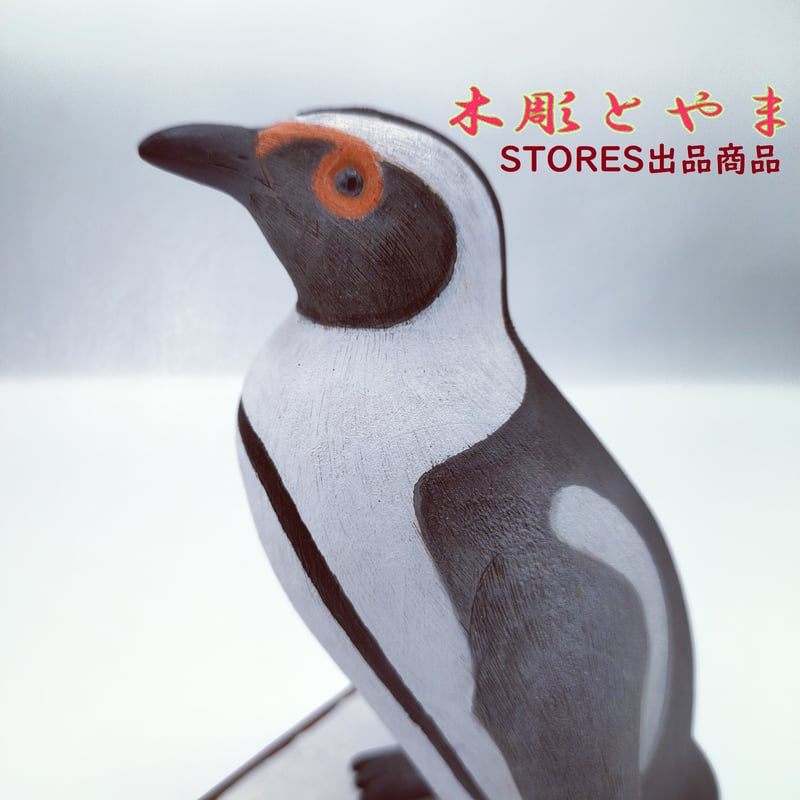 木彫バードカービング】ケープペンギン | 木彫とやま STORES