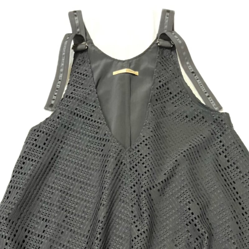 OP-7020 レース重ねジャンスカ ブラック（910） | helter.jp STORES