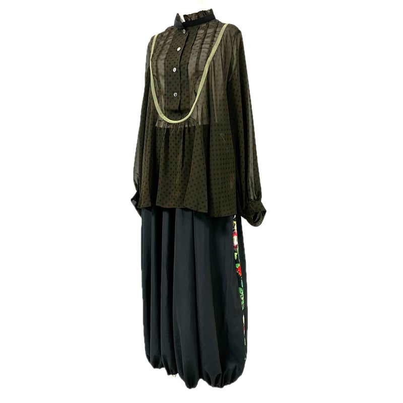 sacai　2021 サイドラインバルーンスカート　size１ サイドラインナイロンバルーンスカート[zi448] | レディース