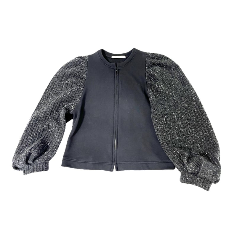 BSC-7872S タック袖ダブルZipブルゾン ブラック(910) | helter.jp