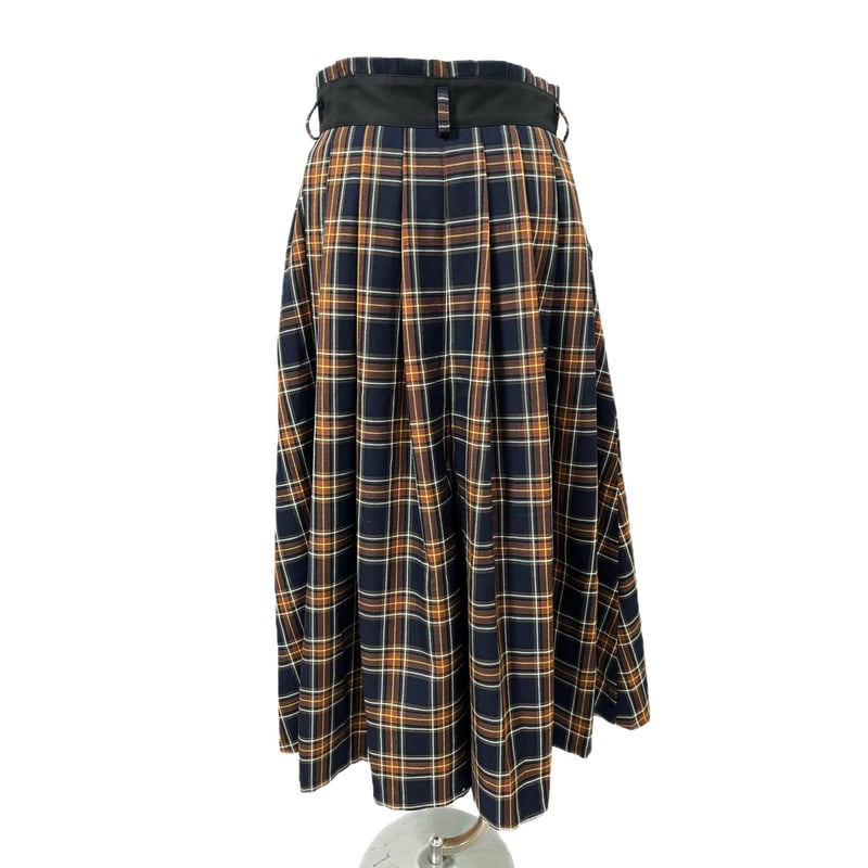 新品VIVID BOUTIQUEロングキュロットサスペンダー付きタータンチェック 再入荷】 パンツ BOUTIQUEロングキュロットサスペンダー付きタータン