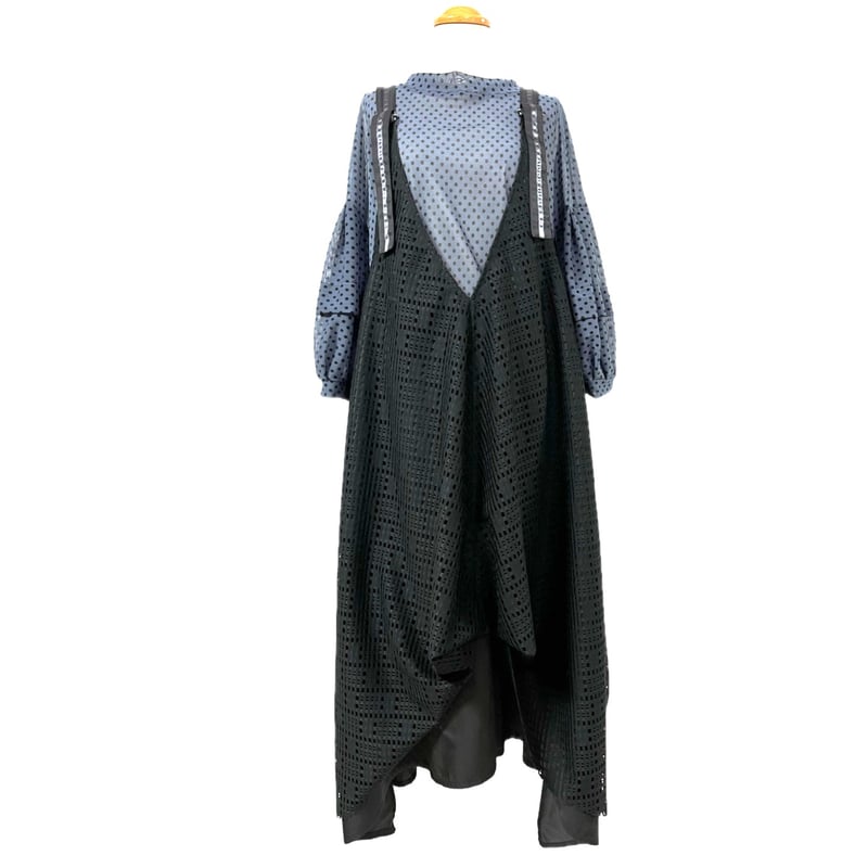 OP-7020 レース重ねジャンスカ ブラック（910） | helter.jp STORES