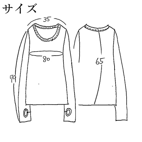 TSC-1256-20﻿ バンブー指穴開きT ブラック(910)
