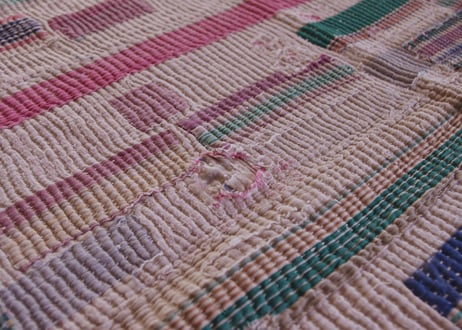 インド｜ヴィンテージラリーキルト｜約140cm×180cm｜送料無料