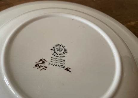 1960's◾️Royal Copenhagen｜Brown Tranquebar Deep Plate