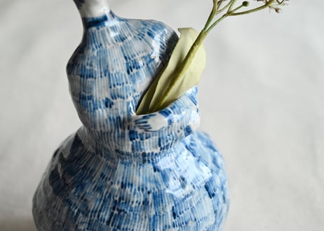 本間 和花子｜陶人形（花器）Ramo