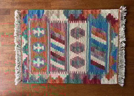 【現地買付】④キリム イラン製 新品 □新品｜イラン／手織りキリム｜60×45cm | 雑貨と作家もの リリ