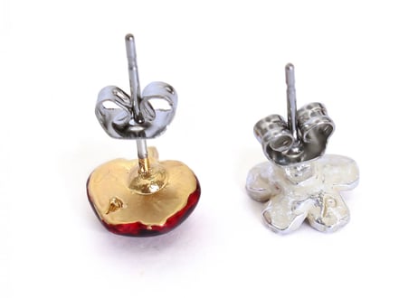 PalnartPoc｜  花とりんご　ピアス