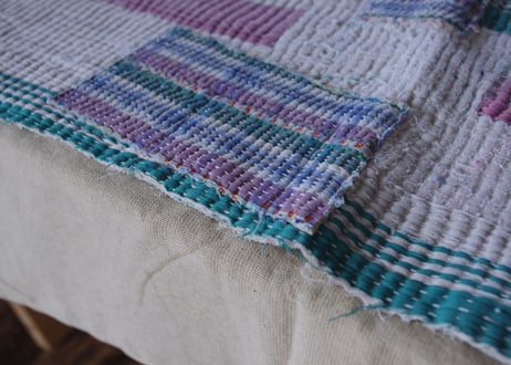 インド｜ヴィンテージラリーキルト｜約140cm×180cm｜送料無料