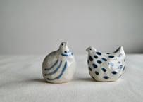 本間 和花子｜陶器の鳥　各1点