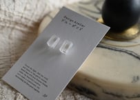 ブルーポンド｜ガラスペアピアス｜14KGF