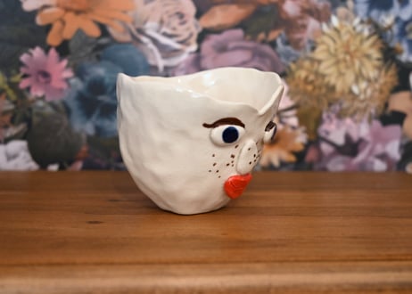 ドイツ｜Biberklau｜ceramic mug bowl face