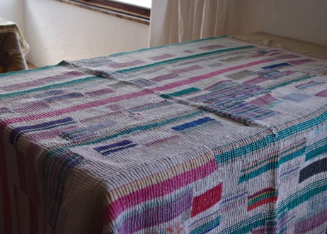インド｜ヴィンテージラリーキルト｜約140cm×180cm｜送料無料