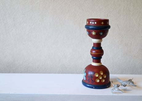 vintage｜Wooden Candle Sticks  ／Flower