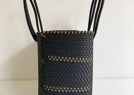 メキシコ｜手編みのメルカドバッグBLACK
