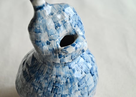 本間 和花子｜陶人形（花器）Ramo