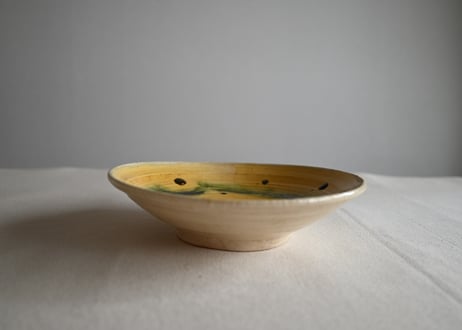 陶芸家「能登実登利」色絵／丸皿｜1点