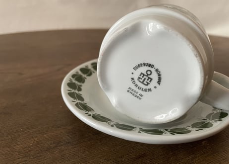 Egersund 'Grøn eikenøt' coffee sets