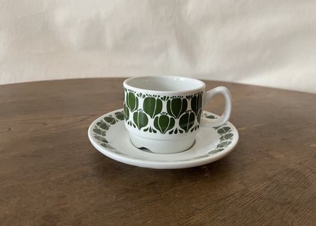 Egersund 'Grøn eikenøt' coffee sets