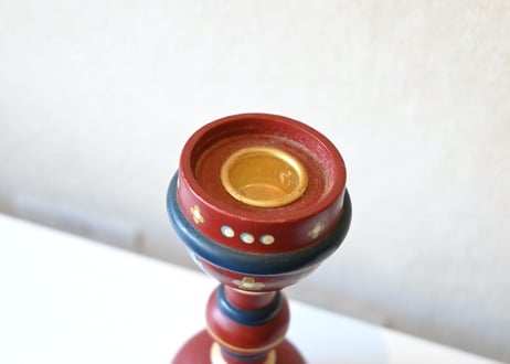 vintage｜Wooden Candle Sticks  ／Flower