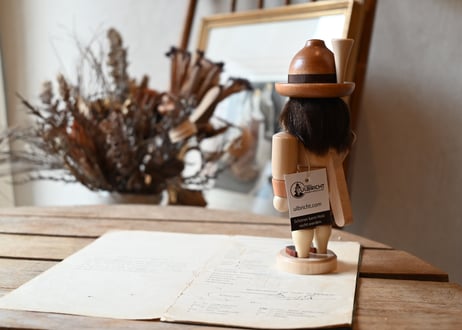 Handmade wood｜木製人形／16.5cm