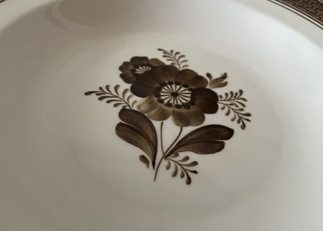 1960's◾️Royal Copenhagen｜Brown Tranquebar Deep Plate