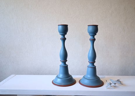 vintage｜Wooden Candle Sticks  ／各1点